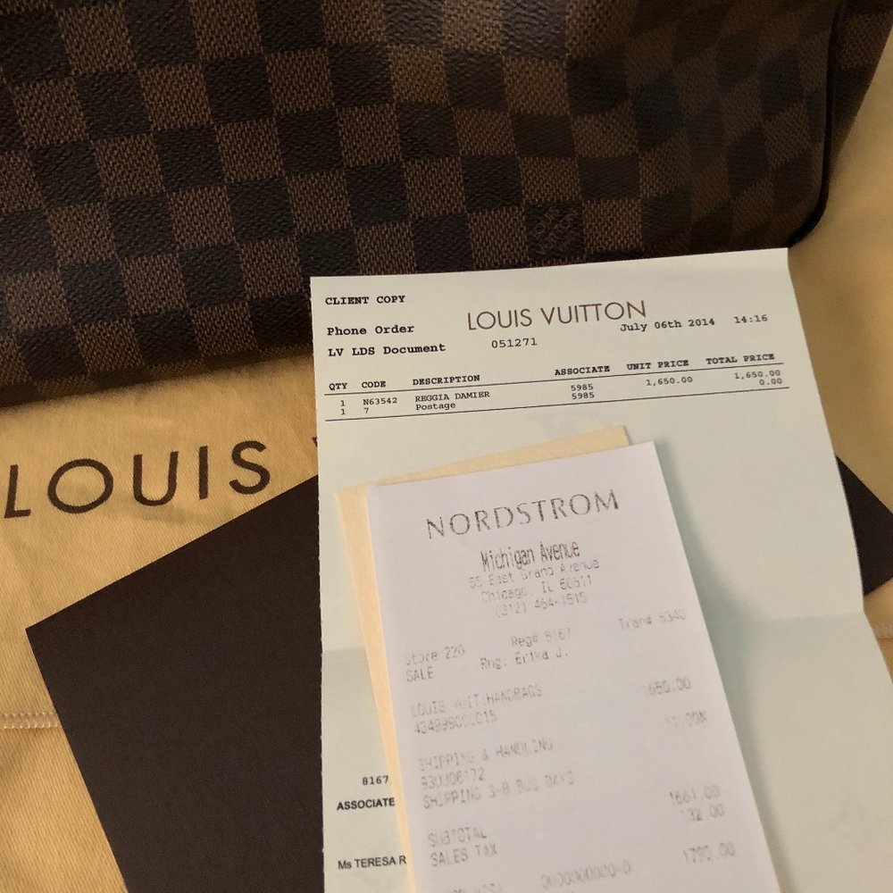 Louis Vuitton Reggia Damier Bag - Picture 5 of 15